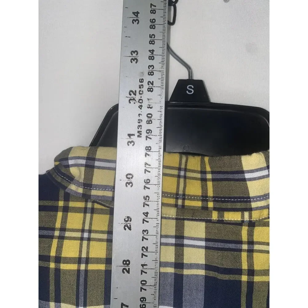 American Eagle Outfitters Shirt Mens XL Blue Plaid Long Sleeve Button Down